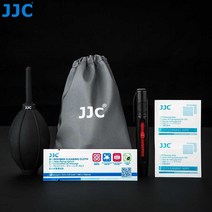 JJC 5in1 카메라 클리닝 키트 에어 더스트 블로어+렌즈 펜+습식 와이프+래핑 크로스+보관 주머니, 중국