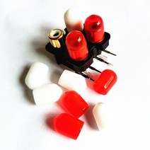 알루미늄 앰프 케이스 rca 보호 커버 오디오 고무 rca 더스트 캡 dac 프리 산화