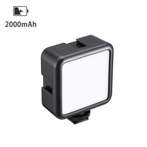 Ulanzi-VL49 미니 LED 비디오 조명 조도 조절이 가능한 Vlog 라이트 3 콜드 슈 마운트 마이크 내장 2000 mAh 배터리 타입 C 충전 라이트127710, CHINA_VL49
