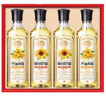 일반적인 명절선물 고급식용유 2종 4개 친구 동료 인정 몸에좋은