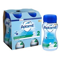Aptamil 2 Follow on Milk Ready to Drink 압타밀 2단계 팔로우 온 밀크 액상분유 6-12개월 200ml 24개입, 1팩