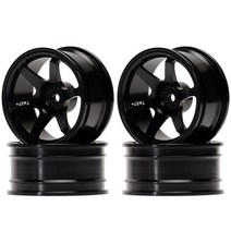 RC 1/10 온로드 드리프트 트랙사스 HSP 타미야 HP 호환 호환I 교쇼 레드캣 사쿠라 뉴 엔론 휠 림 4P 알루미, 03 BLACK