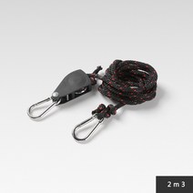 1 세트 조정 가능한 풀리 슬링 리프팅 래칫 로프 후크 헤비 듀티 행거 캠핑 천막 바람 로프 텐트 고정 버클 텐셔너, 엘