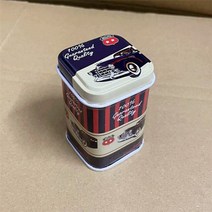 런던 스타일 미니 수납함 1 개 주석 캔 금속 이쑤시개 은행 비스킷 차 주전자 잡화 컨테이너 케이스, 05 YELLOW