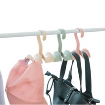 자이템 가방정리대 다용도걸이, 5개, 파스텔 아이보리