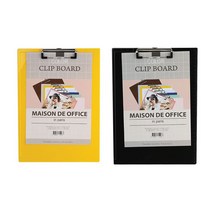 학생 휴대용 공부 필기 메모 패드 세로형 클립 보드, 검정, 본상품선택