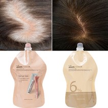 엘바이피 엔젤커버 염색약 400g 대용량 저자극 미용실 전용 셀프 흰머리 새치커버 멋내기 밝은갈색 컬러 추천, GN-9