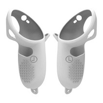 Oculus Pro 핸들 보호 커버 오큘러스 프로 액세서리 용 안티 드롭 실리콘 케이스 VR 컨트롤러 2 피스, 한개옵션1, 02 White