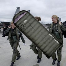 야전침낭 캠핑침낭 오리털침낭 군용침낭 경량침낭 침낭커버, 오리털 충전재 400g