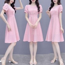 L.HOUSE STORE여성 린넨 원피스 스커트 체크 러블리 데일리 pek10 원피스 롱원피스 하객룩 하객원피스