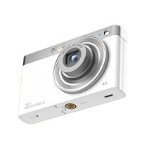 학생 디지털 4K 교정 입문 DSRL 5000 DSLR카메라, T06-실버화이트(스탠다드32G 카드)렌즈