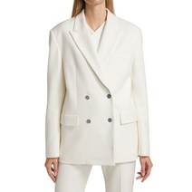 HALSTON 할스톤Corinne Twill Tailored 블레이저 자켓 - CHALK105888