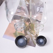 [캔들이케아] 퓨어 원형 디퓨저 용기(스크루 캡 포함) 다용도 유리용기, 120ml 퓨어 브라운