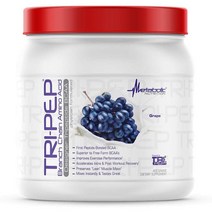 메타볼릭 뉴트리션 Metabolic TRIPEP 삼중 펩티드 분지사슬 아미노산 BCAA 포도맛 파우더 400g, 3팩