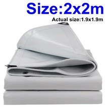 어닝 백색 PVC 방수포 피복 트럭 Canopys 옥외 천막 옥스포드 Oilcloth 음영 ils 방염제, 02 2x2m