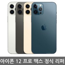 [애플 리퍼] 애플 아이폰 12 Pro Max 공기계 리퍼 자급제, 퍼시픽 블루, 아이폰12 프로 맥스 512G