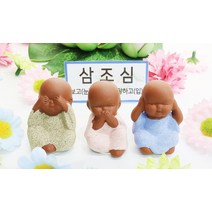연화 [정품] 도자기 동자승 인형 3종 세트 고정 가능, 단품