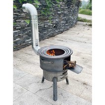 아궁이 장작 숯 가마솥 불가마 화로 화구 주물 그릴, 52cm 냄비웍받칠 수 있음