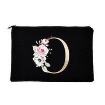 파우치 편지 인쇄 들러리 메이크업 가방 화장품 케이스 여성 워시 스토리지 파우치 여행, w07021-tbbk-d