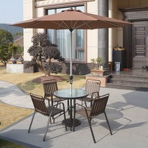 야외파라솔 그늘 데일리 고급 접이식 밀짚 테라스 초가 특대형 텐트 캠핑 제작 야외 초대형 태양 정원 마구간 우산 야외 카페 밀크 티 숍 빌라 정원 상업 대형 테라스 캐노피 정원, 2.7m-와인레드-싱글탑-아이언-22-B물탱크