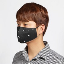 다회용 필터 면마스크 / 블랙 3겹 입체마스크, 상세페이지 참조