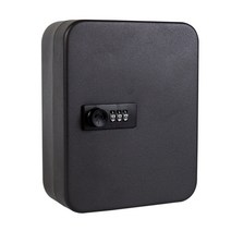 미니금고 잠글 수있는 키 안전 상자 주최자 보관 캐비닛 홈 자동차 재설정 가능 코드 형, 검은 색