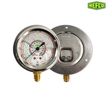 REFCO 레프코 MR-306-DS-MULTI-35BAR 설치용 냉매가스게이지 (고압)