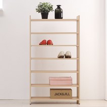 스텔홈 드미엘 DIY 622 7단 수납 선반, 소프트브라운