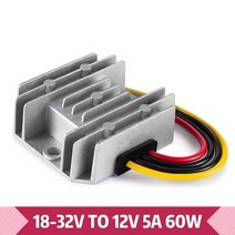 전압조절기 WEHO벅 모듈 24V12V 20A 240W DC 스텝 다운 컨버터 전압 조정기 벅 자동차 트럭 보트 전원 공급, 04 60 Watts
