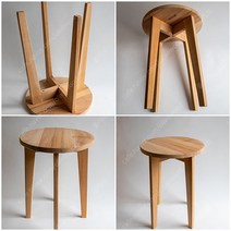 마호가니특가스툴 1세트(2개) 반제품