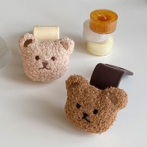 곰돌이 차량용 걸이 2colors 자동차 후크, 핑크베이지