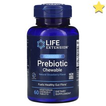라이프익스텐션 FLORASSIST Prebiotic Chewable 60 Tablets, 1개, 기본