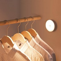 코엘 팡팡 무선 LED 센서등 충전식 자석 현관, 원형타입_웜화이트