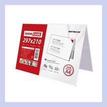 아크릴 명패 사무실 책상 탁상 명판 A형 삼각형 POP 투명 297x210mm