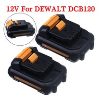 Dewalt-DCB120 전동 공구 배터리 12 3.0Ah DCB121 DCB123 DCB125 DCD710 DCF813 DCF815 용 12 최대 리튬 이온 교체용 배터리, 1pcs