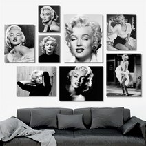 유홍아트 마릴린먼로 그림 액자 20종 No110 캔버스 40호(100x73cm) (5605201), 1번/캔버스액자(옆면흰색)