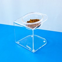 링펫 강아지밥그릇 고양이식기 애견 물그릇 투명 아크릴 1구, 1개, 아크릴식기1구