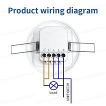 조정 가능한 220V 5.8GHz HF 시스템 LED 마이크로 웨이브 360 도 레이더 모션 센서 라이트 스위치 천장 바, 07 20 pieces