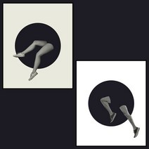 PICF-214 2Set 중 1택 유니크 인테리어액자 20호(73x53cm), 색상:2번|사이즈:캔버스액자(옆면흰색)