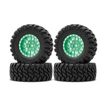OGUNKE OGRC 1.0플러스 1.2인치 비들락 휠 7mm 네거티브 오프셋 림 SS TRX4M SCX24 FCX24 AX24 124 118 RC 크롤러 자동차 62 24mm 레, Green