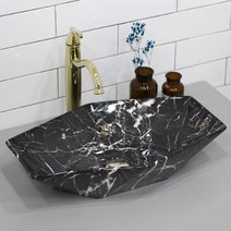 YJ-913 대리석 패턴 도기볼세면기 탑볼세면기세면대 세면기 세면볼 도기볼, CH 엔틱블랙 유리볼 자동폽업, I트랩(바닥배수)