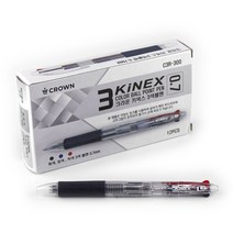 아이윙스 1000 크라운 키넥스 3색볼펜 C3R-300 0.7mm 12개입, 랜덤