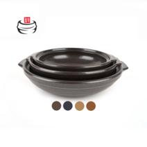 경산세라믹 전골판 (미니 ), 자연유 (황토)_꼬마 (190mm)