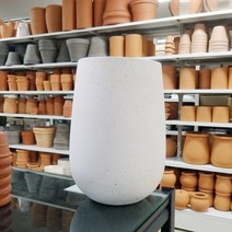 모던 테라스톤 화분 타원형 20x34cm 화이트 #825801ea#, 본상품선택