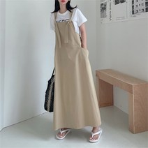 벨르 BELLE BELLE 여성 여름 면 오버롤 멜빵 맥시 롱 나시 원피스 (8764714)