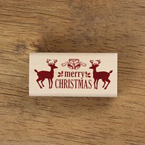 아트박스/스탬프 하우스 [크리스마스]Merry Christmas - 루돌프 (6X3), 본품