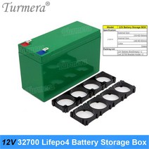 Turmera 12V 32700 Lifepo4 배터리 보관함 4S 20A BMS 니켈 무정전 전원 공급 장치 또는 바이크 오토바이 용 홀더 포함, [02] Yellow BMS Nickel