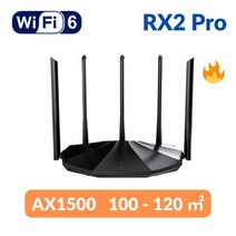 와이파이 증폭기 공유기 복층 확장기 Tenda WiFi6 라우터 AX5700 RX27 트라이 밴드 기가비트 6E 메쉬 무선 pk xiaomi OFDMA 및 MUMIMO, CHINA_RX2 Pro AX1500 | EU 플러그, 06 RX2 Pro AX1500_01 EU 플러그
