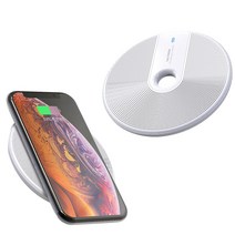 액티몬 슬림 원형 패턴 경량 과열방지 무선충전 패드15고속 충전기 MON-QWCP-15/ C타입 케이블 미포함, 화이트- 원형패턴 무선충전- QWCP-15W