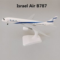 비행기모형 비행기프라모델 합금 금속 공기 이스라엘 항공 보잉 787 B787 남서부 캐나다 한국어 A380 B737 KLM 비행기 모형 20cm, ISRAEL B787